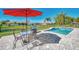 Pool area with patio furniture and grill at 2341 Rio De Janeiro Ave, Punta Gorda, FL 33983