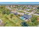 Aerial view of a single Gathering home with a fenced-in pool and backyard at 2341 Rio De Janeiro Ave, Punta Gorda, FL 33983