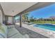 Spacious patio with pool, spa, and outdoor furniture at 2341 Rio De Janeiro Ave, Punta Gorda, FL 33983