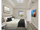 Bright bedroom with a king-size bed, large window, and mounted TV at 8343 Olsen St, Port Charlotte, FL 33981