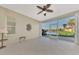 Spacious screened porch overlooking the lake at 584 Gadsen St, Englewood, FL 34223
