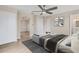 Main bedroom with a view of another room and neutral colors at 76 Caddy Rd, Rotonda West, FL 33947