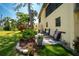 Private patio area with seating at 4260 Placida Rd # 9B, Englewood, FL 34224