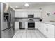 Modern kitchen with stainless steel appliances and white cabinetry at 4260 Placida Rd # 9B, Englewood, FL 34224
