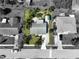 Top-down view of a single-Gathering home and yard at 13468 Romford Ave, Port Charlotte, FL 33981