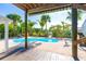 Relaxing kidney-shaped pool with water access at 431 Kettle Harbor Dr, Placida, FL 33946