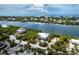 Aerial view of waterfront home, showcasing its location and surroundings at 431 Kettle Harbor Dr, Placida, FL 33946