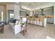 Modern kitchen with island and bar seating at 8250 Arlewood Cir, Port Charlotte, FL 33981