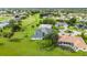 Aerial showing a house with a pool and a large backyard at 26021 Templar Ln, Punta Gorda, FL 33983
