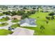 Aerial view showing a house with a pool, and a large backyard at 26021 Templar Ln, Punta Gorda, FL 33983