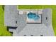 Aerial view showing the house and pool area at 26021 Templar Ln, Punta Gorda, FL 33983