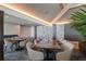 Elegant dining room with modern tables and chairs at 5850 Gasparilla Rd # M1&3, Boca Grande, FL 33921