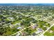 Aerial view showing home location in neighborhood at 11042 Carnegie Ave, Englewood, FL 34224