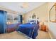 Nautically-themed bedroom with a double bed and built-in dresser at 14091 Peekskill Ave, Port Charlotte, FL 33981