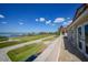 Elevated view of the waterfront property and surrounding landscape at 14234 River Beach Dr, Port Charlotte, FL 33953