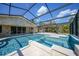Relaxing pool and spa with screened enclosure at 14234 River Beach Dr, Port Charlotte, FL 33953