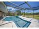 Inviting pool area with spa and screened enclosure at 14234 River Beach Dr, Port Charlotte, FL 33953