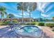 Relaxing hot tub with surrounding patio at 570 Foxwood Blvd # 196, Englewood, FL 34223