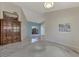 Bright dining room with marble floors and access to patio at 570 Foxwood Blvd # 196, Englewood, FL 34223