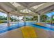 Covered pavilion with a star-shaped floor and views of a waterfront area at 570 Foxwood Blvd # 196, Englewood, FL 34223