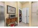 Convenient laundry room with stackable washer and dryer at 2095 Lynx Run, North Port, FL 34288