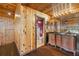 Double vanity bathroom with a walk in shower at 51 Palm Dr, Placida, FL 33946