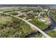 Aerial view of community, showing waterways and homes at 13034 Marathon Blvd, Port Charlotte, FL 33981