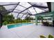 Screened pool and patio with plenty of space at 12112 Helios Ave, Port Charlotte, FL 33981