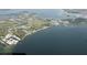 An aerial view of a waterfront community at 3862 59Th W Ave, Bradenton, FL 34210