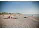 Expansive sandy beach with ocean views and people enjoying the day at 139 Jose Gaspar Dr # 139, Englewood, FL 34223