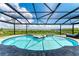 Stunning pool with covered lanai offering breathtaking water views at 16147 Lankford Ct, Port Charlotte, FL 33981