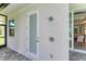 Convenient outdoor shower with modern fixtures near the pool and patio at 16147 Lankford Ct, Port Charlotte, FL 33981