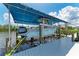 Covered boat lift with a Grady White boat on a private dock at 16147 Lankford Ct, Port Charlotte, FL 33981