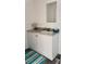 Bathroom vanity with sink, countertop, and cabinets at 1377 Ibis Dr, Englewood, FL 34224