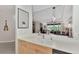 Kitchen with double sink and view into living area at 3275 Osprey Ln, Port Charlotte, FL 33953