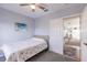 Bedroom with a twin-size bed and access to another room at 8409 Placida Rd # 308, Placida, FL 33946