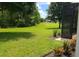 Large grassy backyard with lush landscaping and privacy at 13524 Abercrombie Dr, Englewood, FL 34223