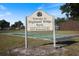 Community sign welcoming you to Highland Ridge Park at 6517 Kenwood Dr, North Port, FL 34287