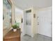 Stackable washer and dryer in small laundry room at 7070 Placida Rd # 1221, Placida, FL 33946