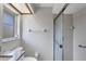 Clean bathroom with shower, toilet and granite countertop at 189 Bunker Rd, Rotonda West, FL 33947