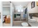 Bathroom with shower and vanity at 1867 Neptune Dr, Englewood, FL 34223