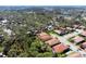 An aerial view of a neighborhood displays beautiful green landscaping and manicured lawns at 1012 Bradberry Dr, Nokomis, FL 34275