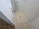 Updated shower with mosaic floor and tiled walls at 261 Broadmoor Ln, Rotonda West, FL 33947