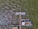 Directly above view of two boat slips and a pier at 53 W Bay Heights Rd # 205, Englewood, FL 34223