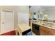 Functional kitchen with granite countertops and island at 14143 Saul Ln, Port Charlotte, FL 33981