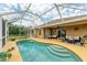 Private screened pool and patio at 14143 Saul Ln, Port Charlotte, FL 33981