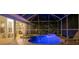 Relaxing pool and spa area with screened enclosure at 200 Capstan Dr, Placida, FL 33946