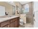 Bathroom with single vanity, toilet and walk in shower at 191 Brig W Cir, Placida, FL 33946
