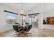 Casual dining area with water views at 15418 Alcove Cir, Port Charlotte, FL 33981