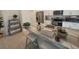 Modern kitchen with stainless steel appliances and granite countertops at 9174 Bensonhurst Ln, Englewood, FL 34224